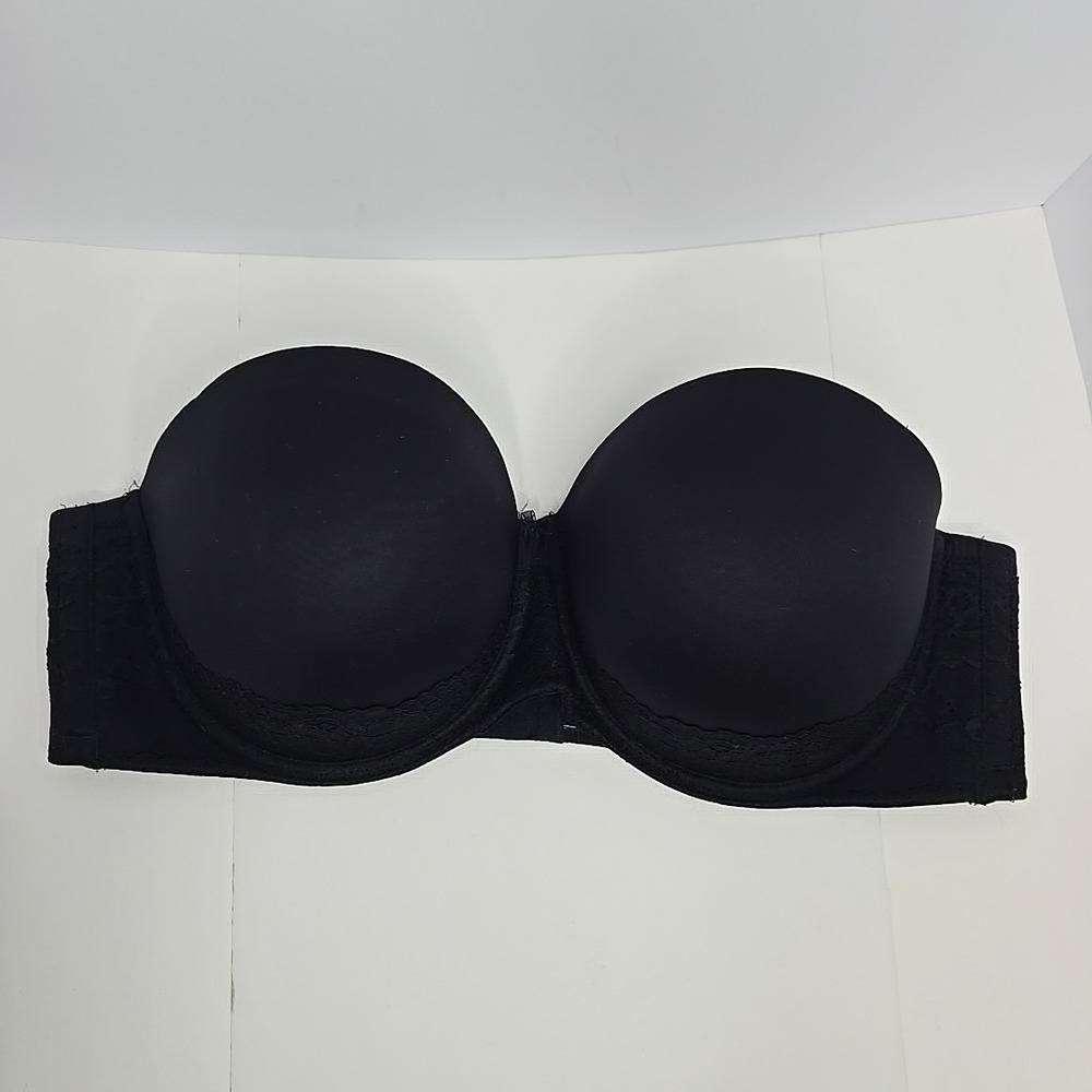 Torrid Underwire Padded‎ Push Up Multi-way Bra SZ 44DD Bombshell Strapless Black